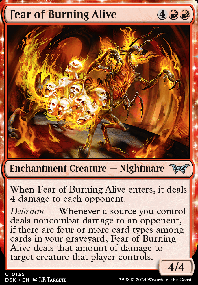 Fear of Burning Alive