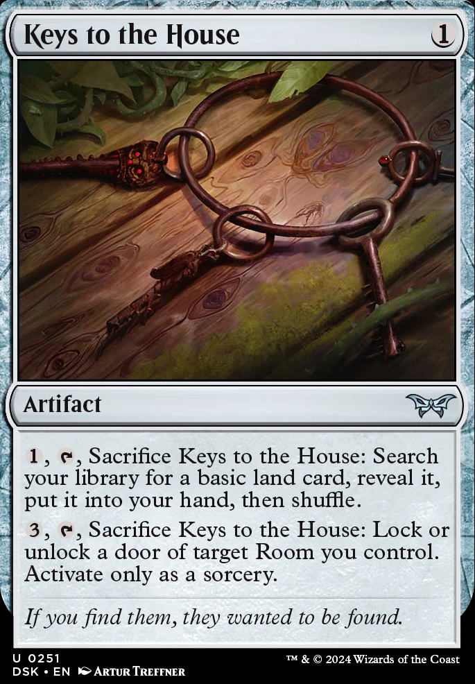 Keys to the House feature for Duskmourn Forever EDH