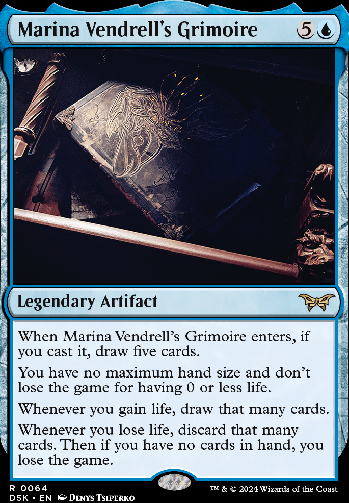 Marina Vendrell's Grimoire feature for Mono-Blue Life-Gain