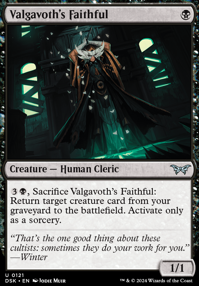 Featured card: Valgavoth's Faithful