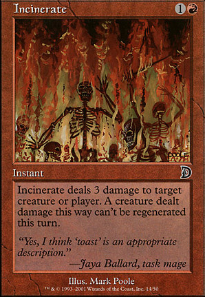 Featured card: Incinerate