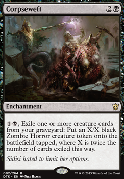 Corpseweft feature for [Lich Ascendency] Atraxa Creatureless Lich Drain