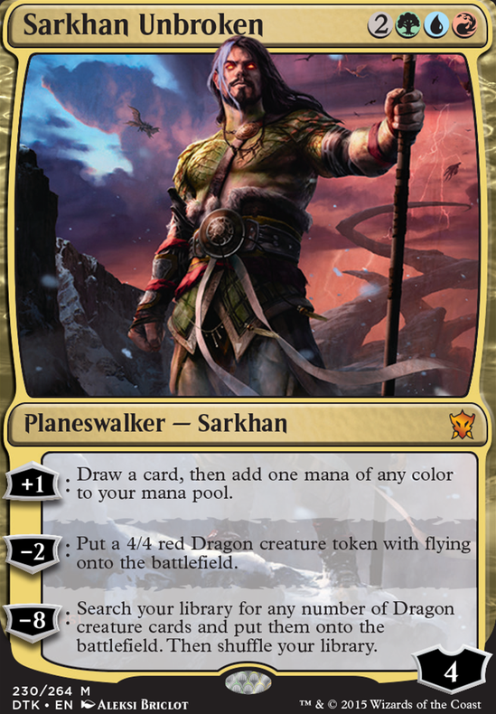 Sarkhan Unbroken feature for Scion of the Tribal-Dragon