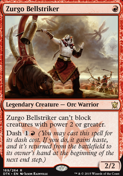 Zurgo Bellstriker feature for Zurgo is so dashing!