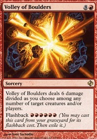 Featured card: Volley of Boulders
