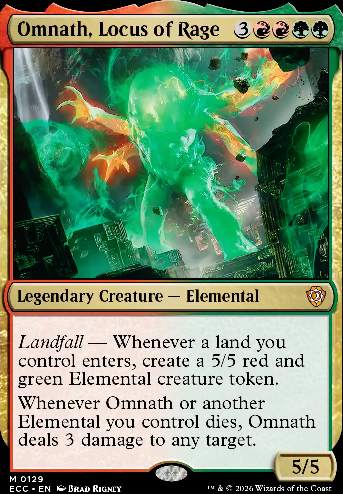 Omnath, Locus of Rage feature for Anger Management