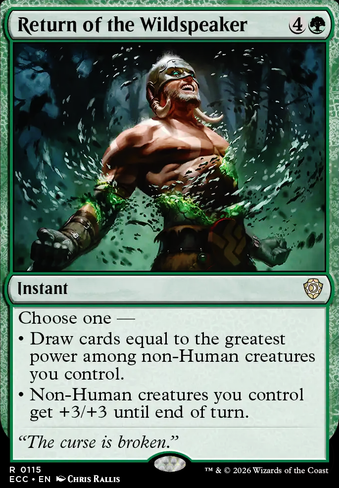 Return of the Wildspeaker feature for Nash's Torn Quads [Garruk Wolfpack]