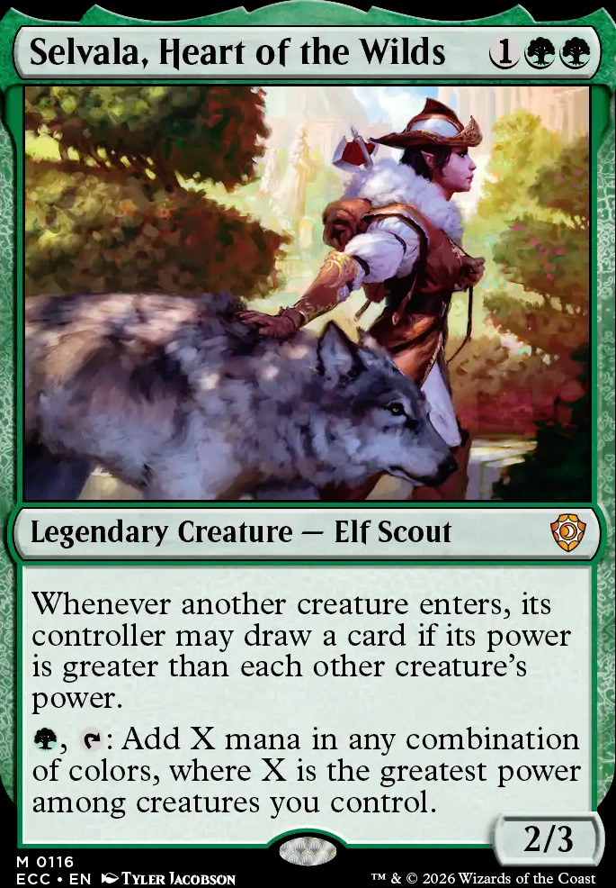 Selvala, Heart of the Wilds feature for Selvala, big spells