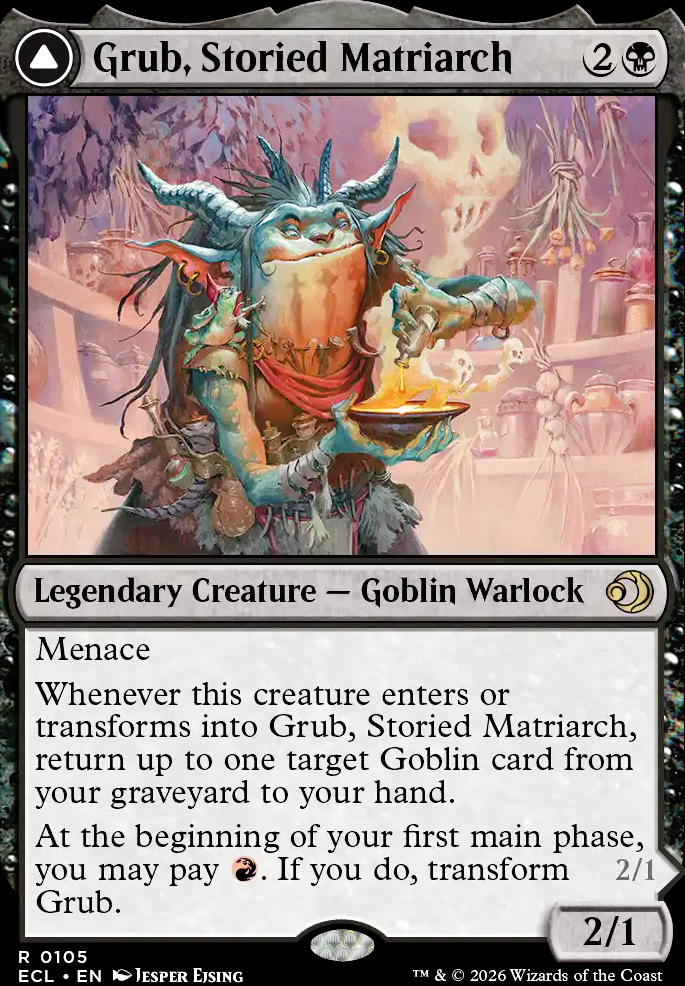 Featured card: Grub, Storied Matriarch