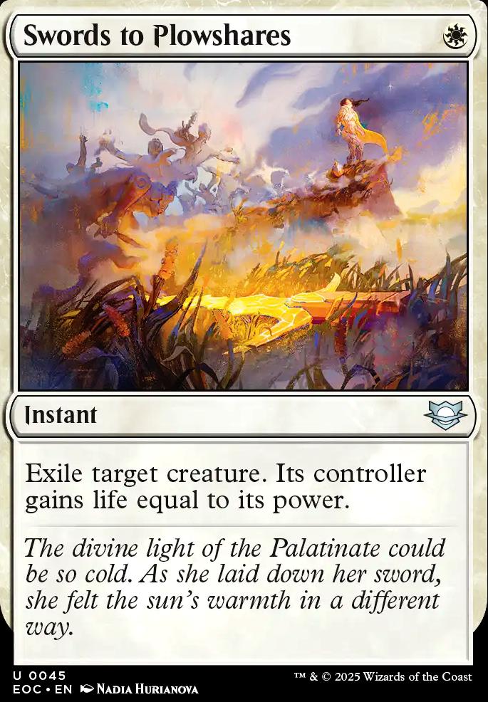 Featured card: Swords to Plowshares