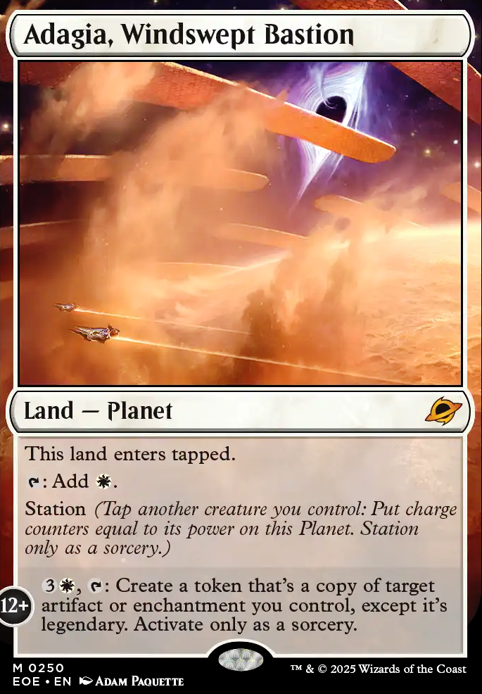 Featured card: Adagia, Windswept Bastion