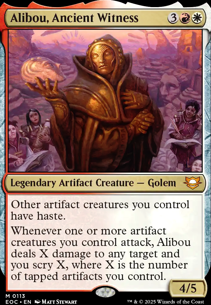 Alibou, Ancient Witness feature for Alibou's Hot Wheels EDH