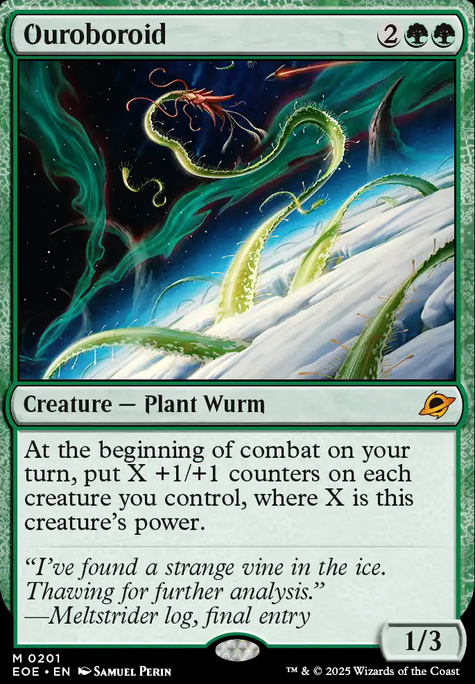 Ouroboroid feature for Mono green +1/+1 counters