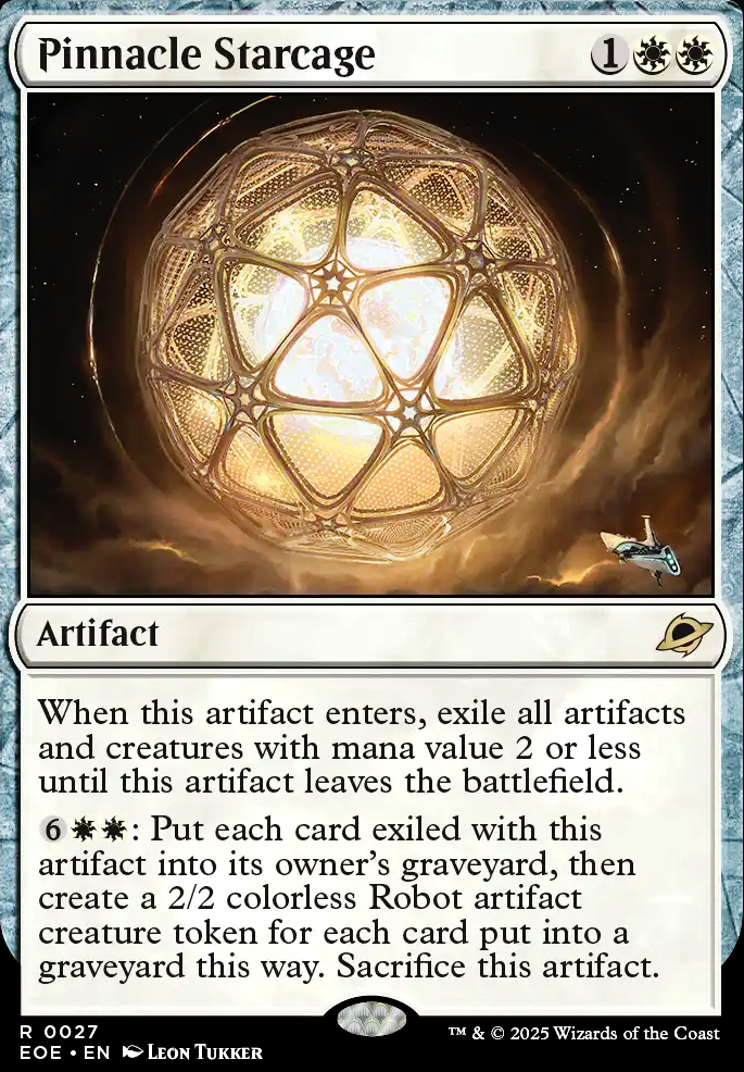 Pinnacle Starcage feature for Weaponized Artifacts