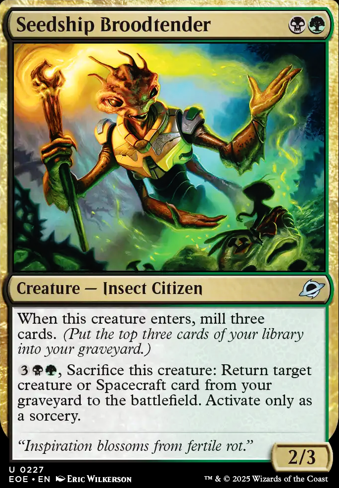Seedship Broodtender feature for [EoE] Golgari Saga