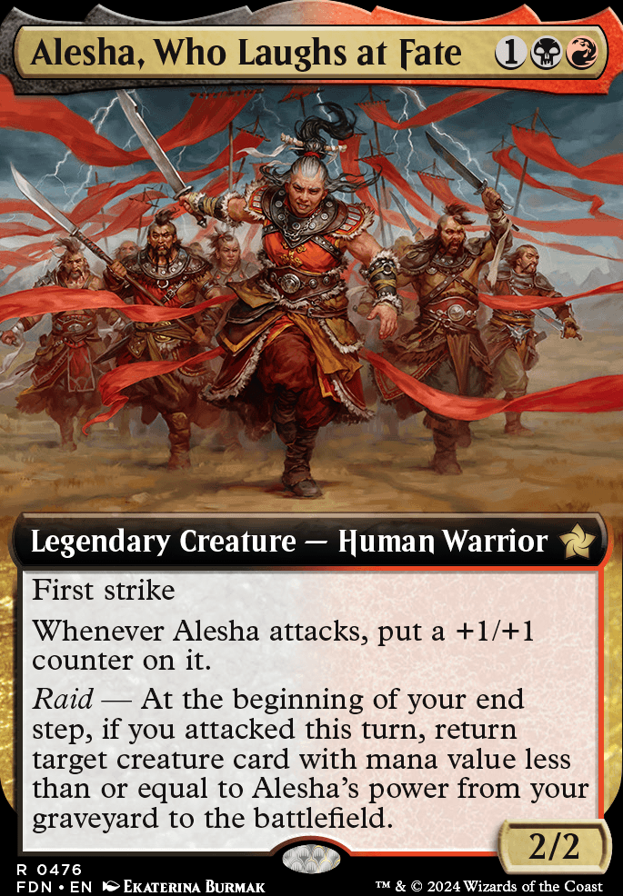 Featured card: Alesha, Who Laughs at Fate