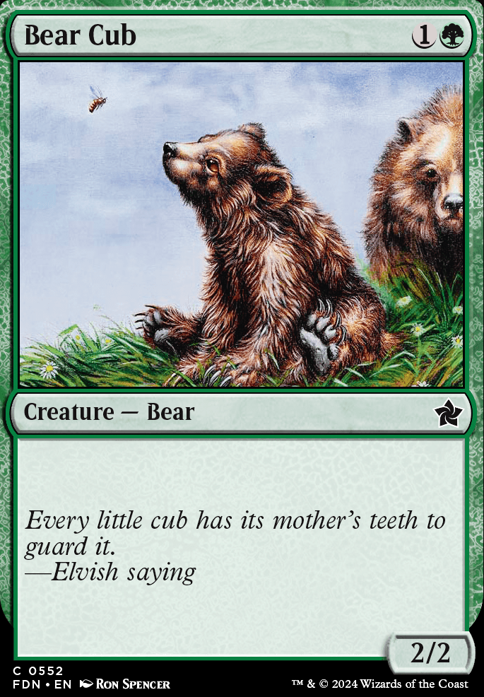 Featured card: Bear Cub