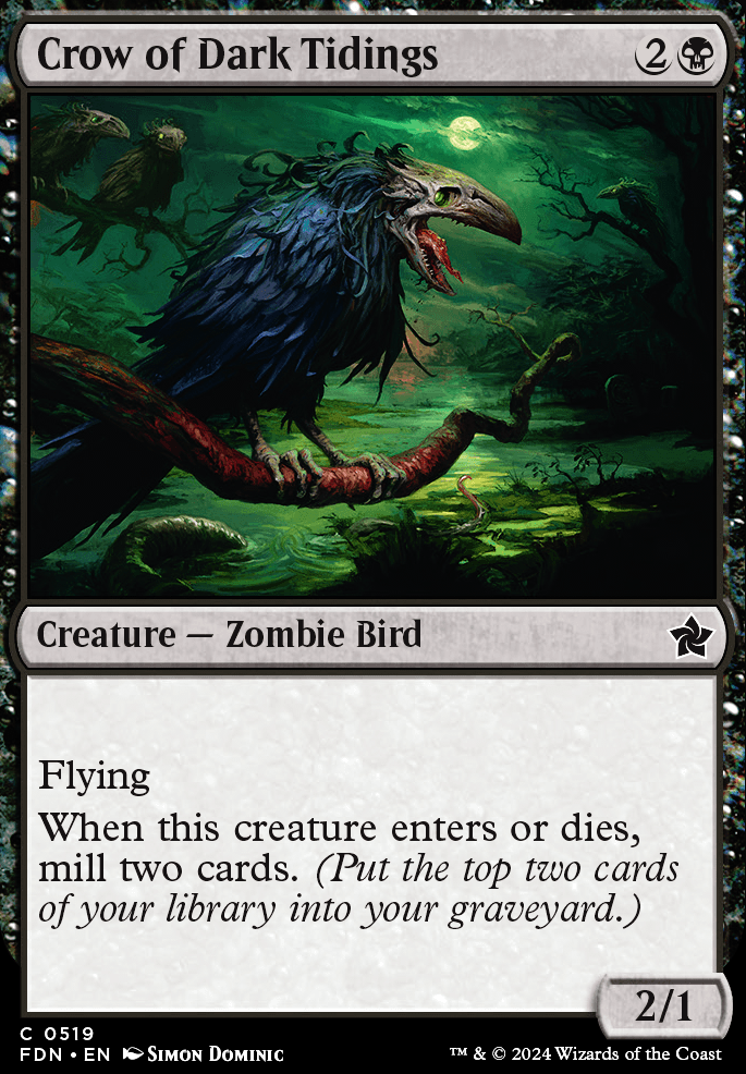 Featured card: Crow of Dark Tidings