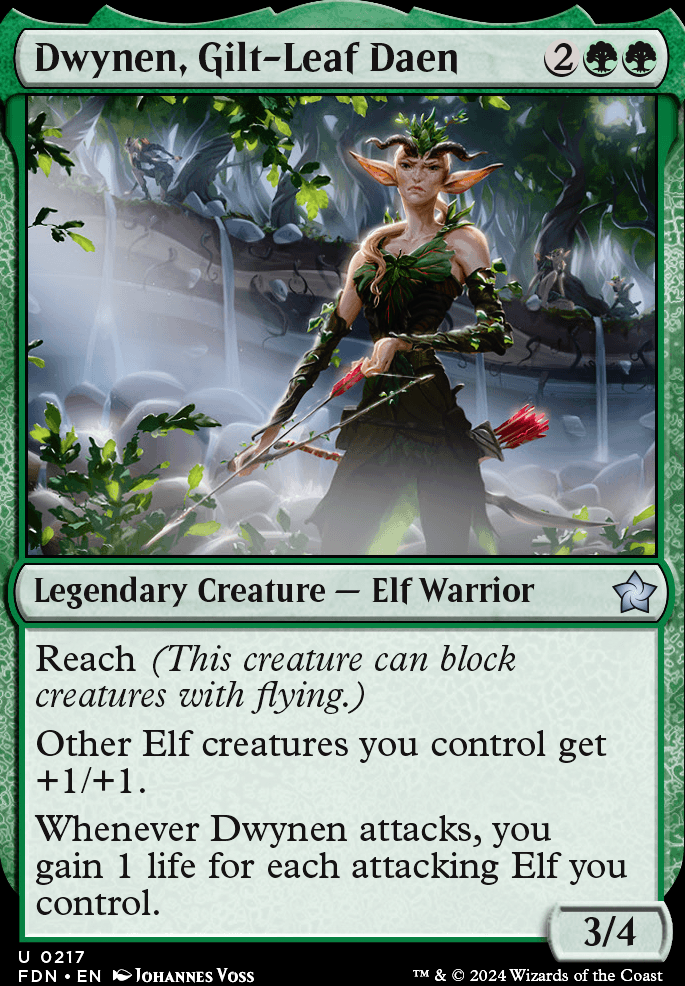 Dwynen, Gilt-Leaf Daen feature for G/B elf deck trial (help needed)