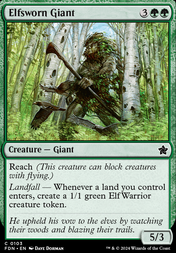 Featured card: Elfsworn Giant