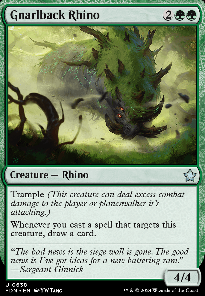 Featured card: Gnarlback Rhino