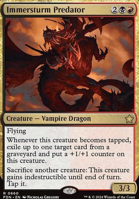 Immersturm Predator feature for Jund Dragons