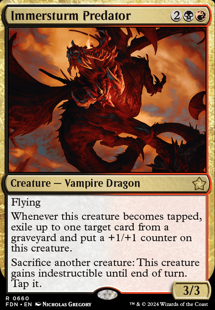 Immersturm Predator feature for Jund Dragons