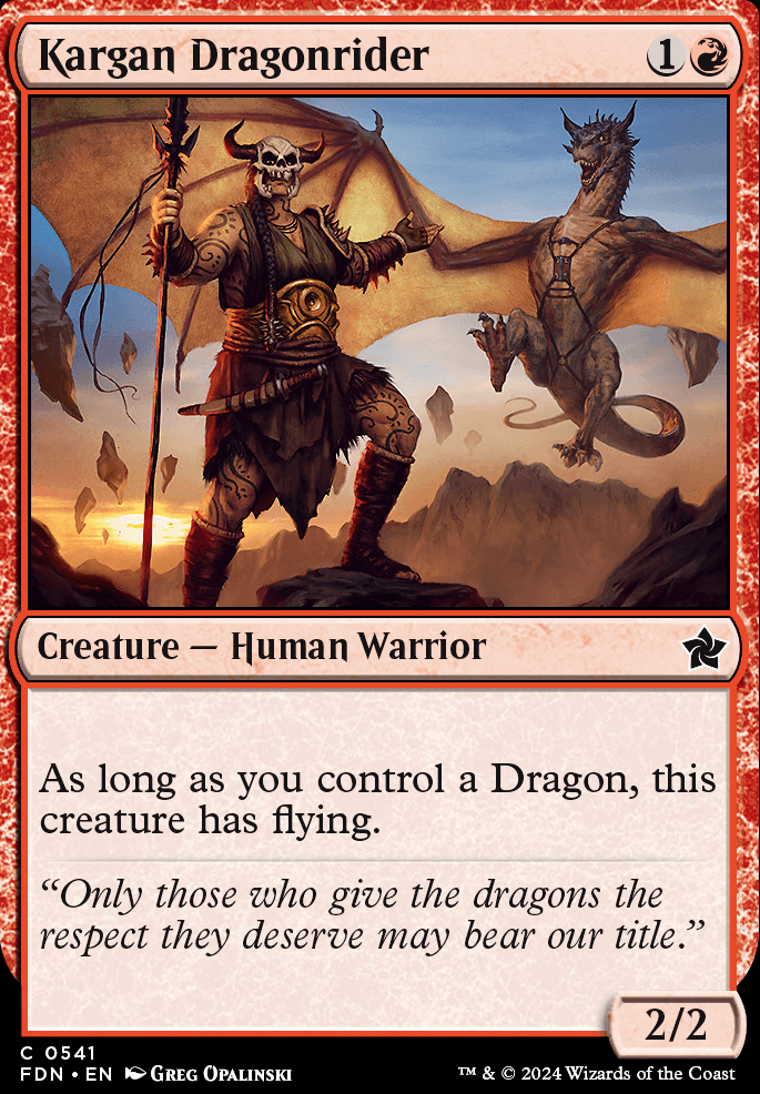 Featured card: Kargan Dragonrider