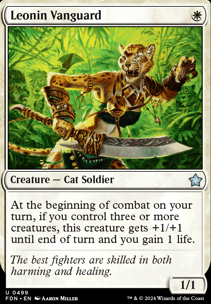 Featured card: Leonin Vanguard