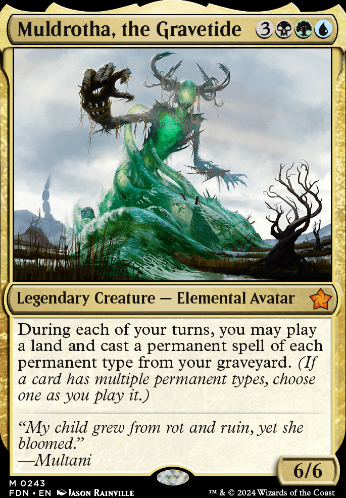 Muldrotha, the Gravetide feature for Dominaria Sealed Deck #4