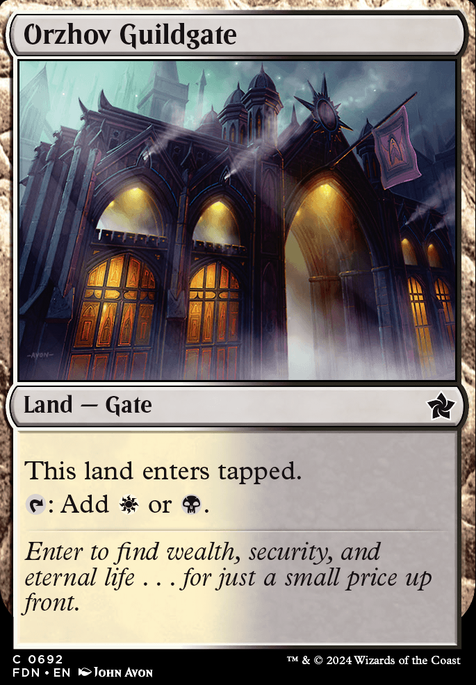 Orzhov Guildgate feature for Falling Inside the Black