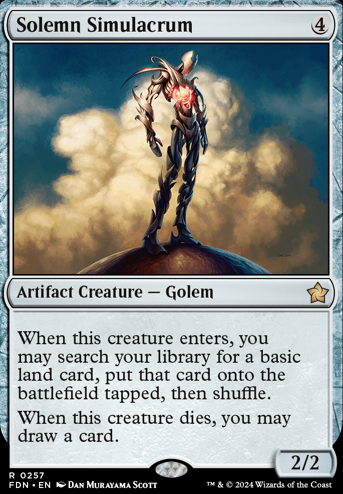 Featured card: Solemn Simulacrum