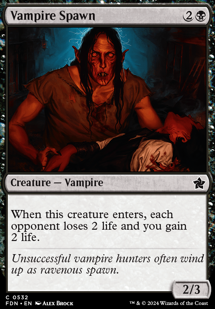 Vampire Spawn feature for Mono Black Marauding