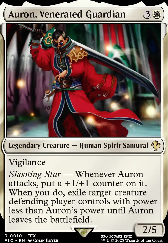 Auron, Venerated Guardian