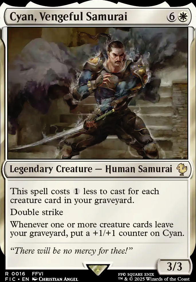 Commander: Cyan, Vengeful Samurai