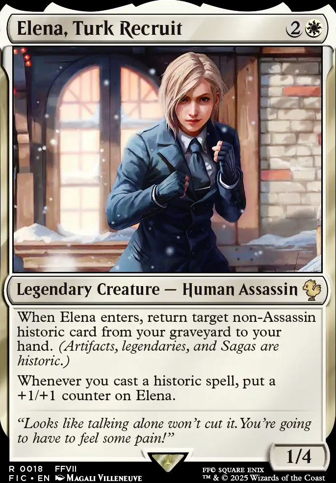 Elena, Turk Recruit