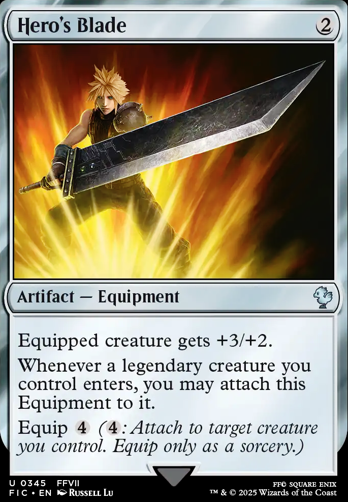Featured card: Hero's Blade