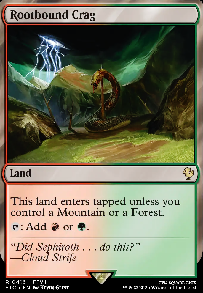 Featured card: Rootbound Crag