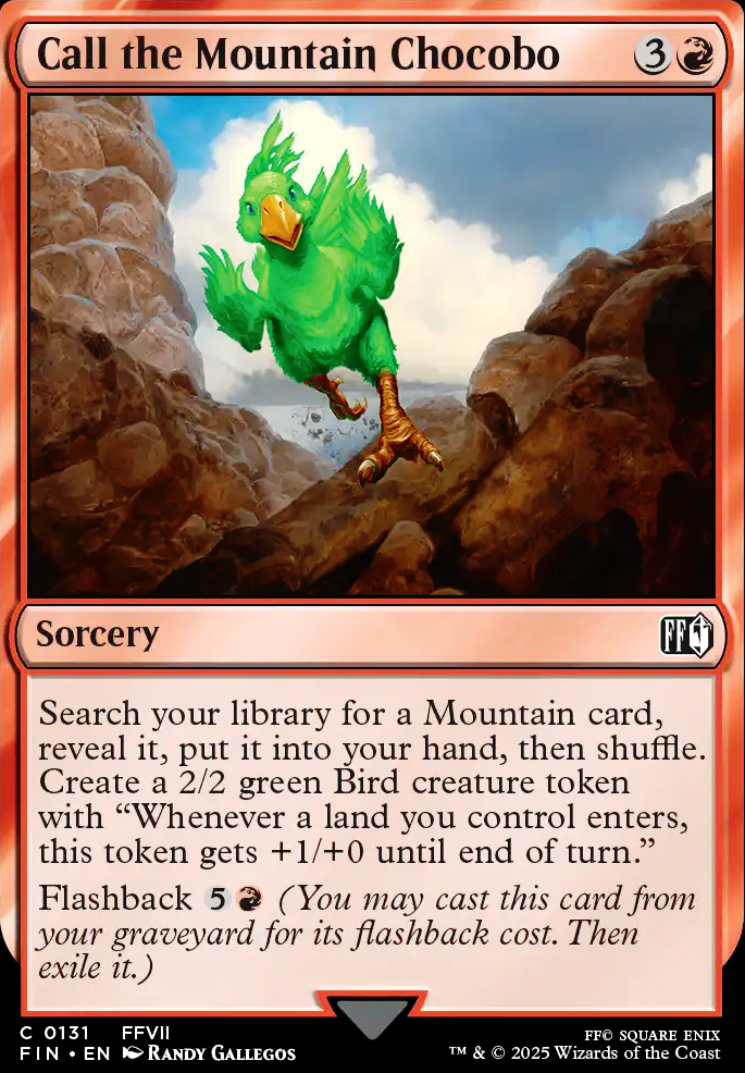 Call the Mountain Chocobo
