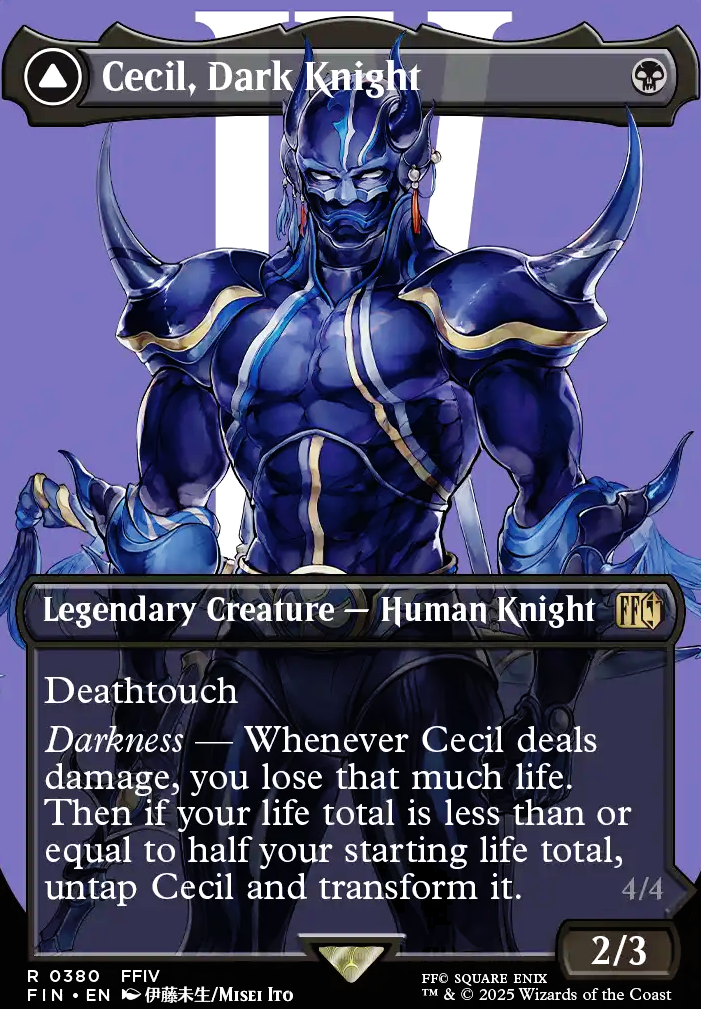 Commander: Cecil, Dark Knight