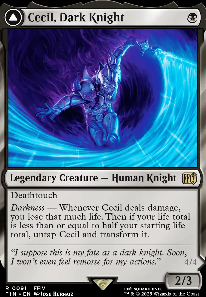 Commander: Cecil, Dark Knight