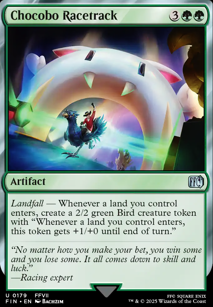 Featured card: Chocobo Racetrack