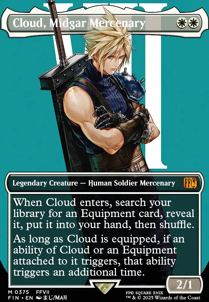 Featured card: Cloud, Midgar Mercenary