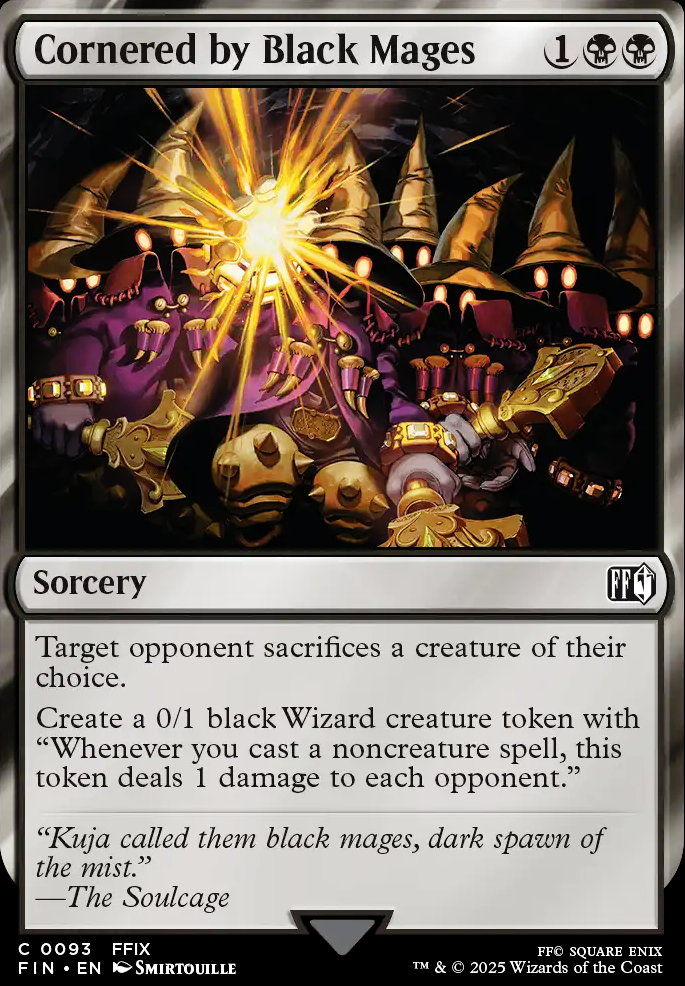Cornered by Black Mages feature for Rakdos Wizbang