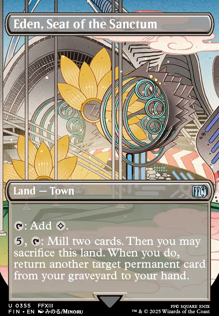Eden, Seat of the Sanctum feature for Beseiging Eden [Primer]