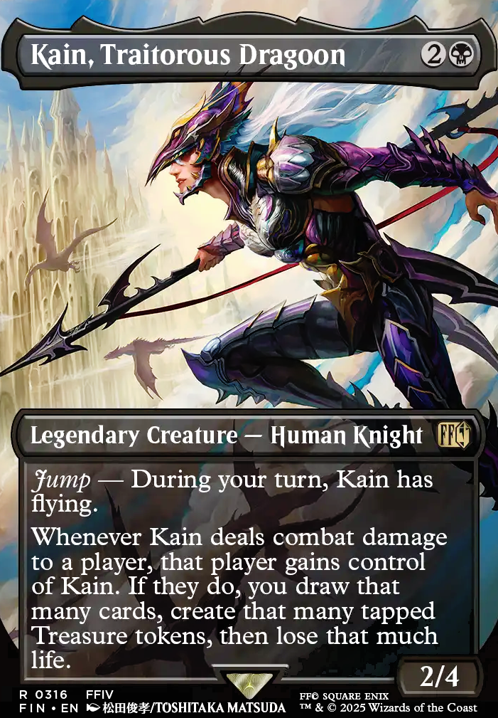 Kain, Traitorous Dragoon feature for Curse your sudden, but inevitable betrayal!