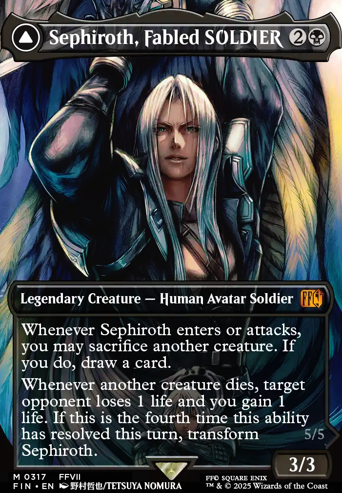 Featured card: Sephiroth, Fabled SOLDIER