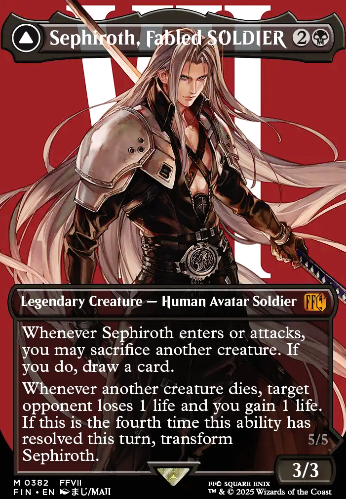 Sephiroth, Fabled SOLDIER feature for Sephiroth's Revenge