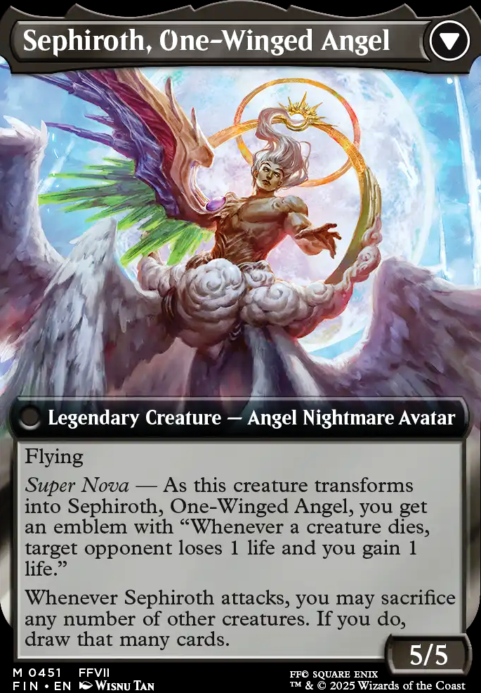 Featured card: Sephiroth, One-Winged Angel