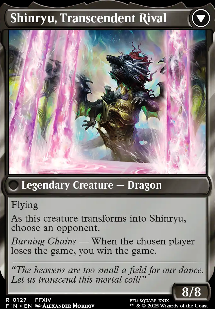 Shinryu, Transcendent Rival feature for Professional Hater | Zenos EDH